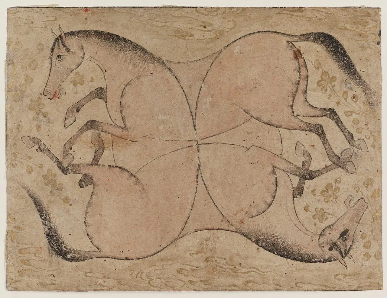 (1) A Persian horseman in a miniature