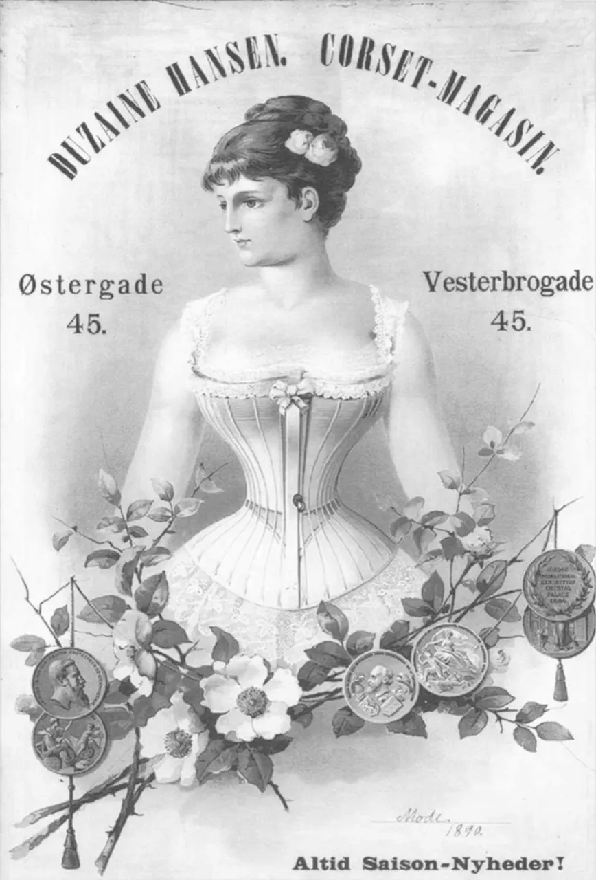 (3) A corset advertisement from the late nineteenth century