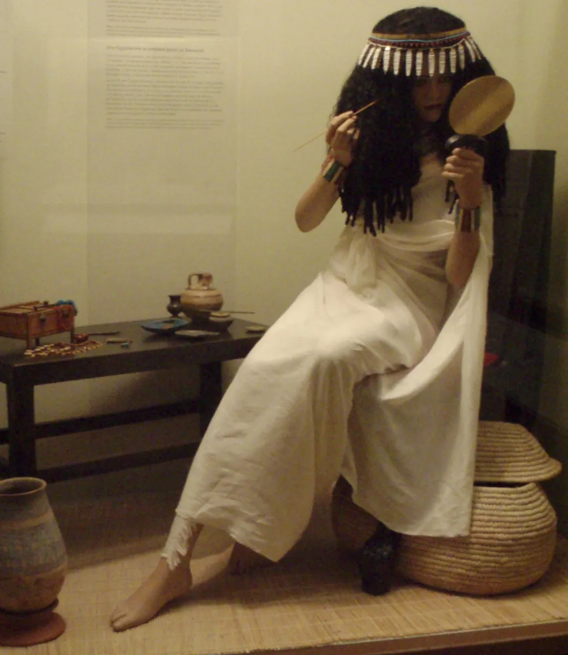 (3) A cosmetics jar from a museum collection