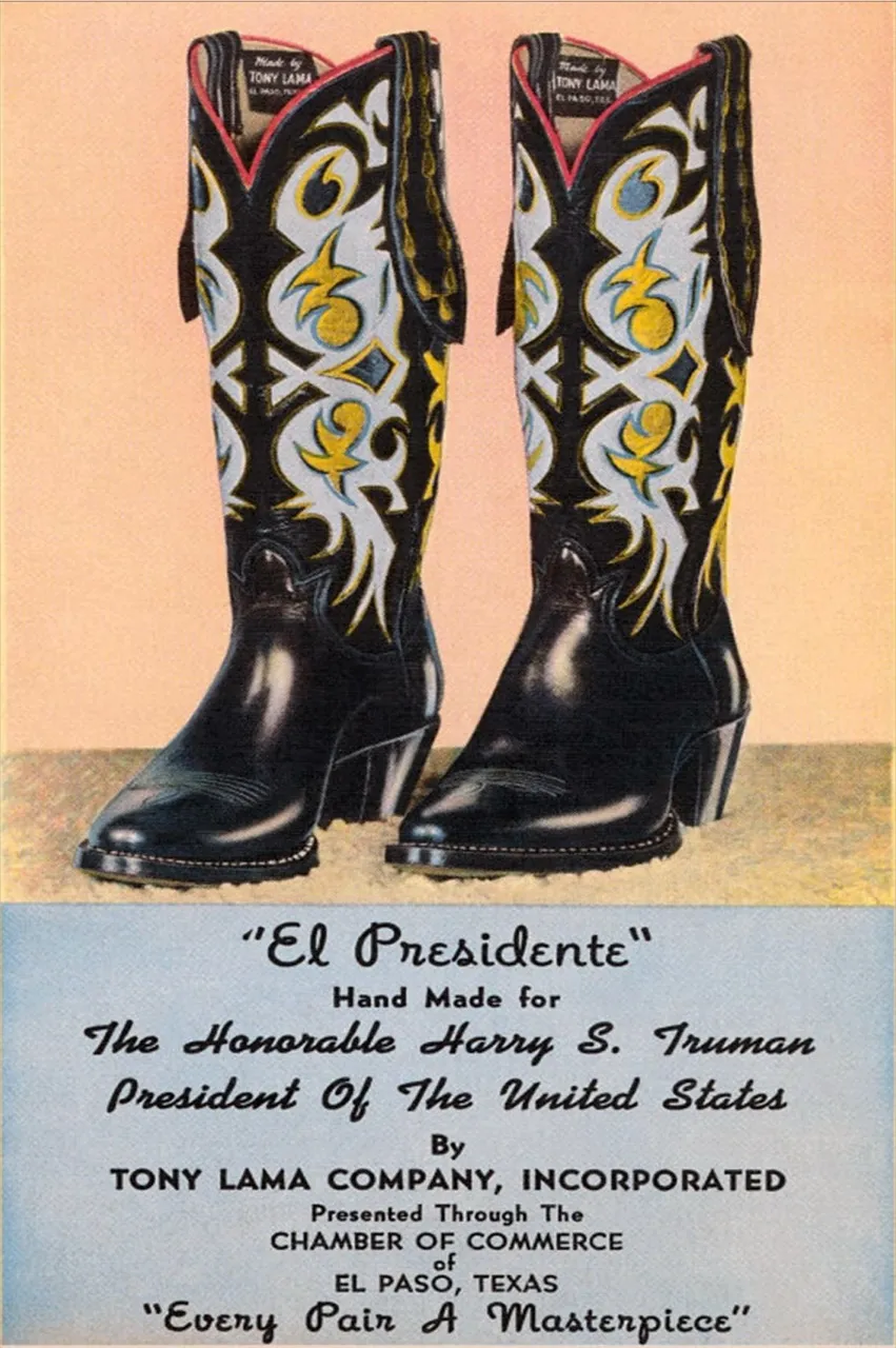 (1) Cowboy boots: a heel for the stirrup