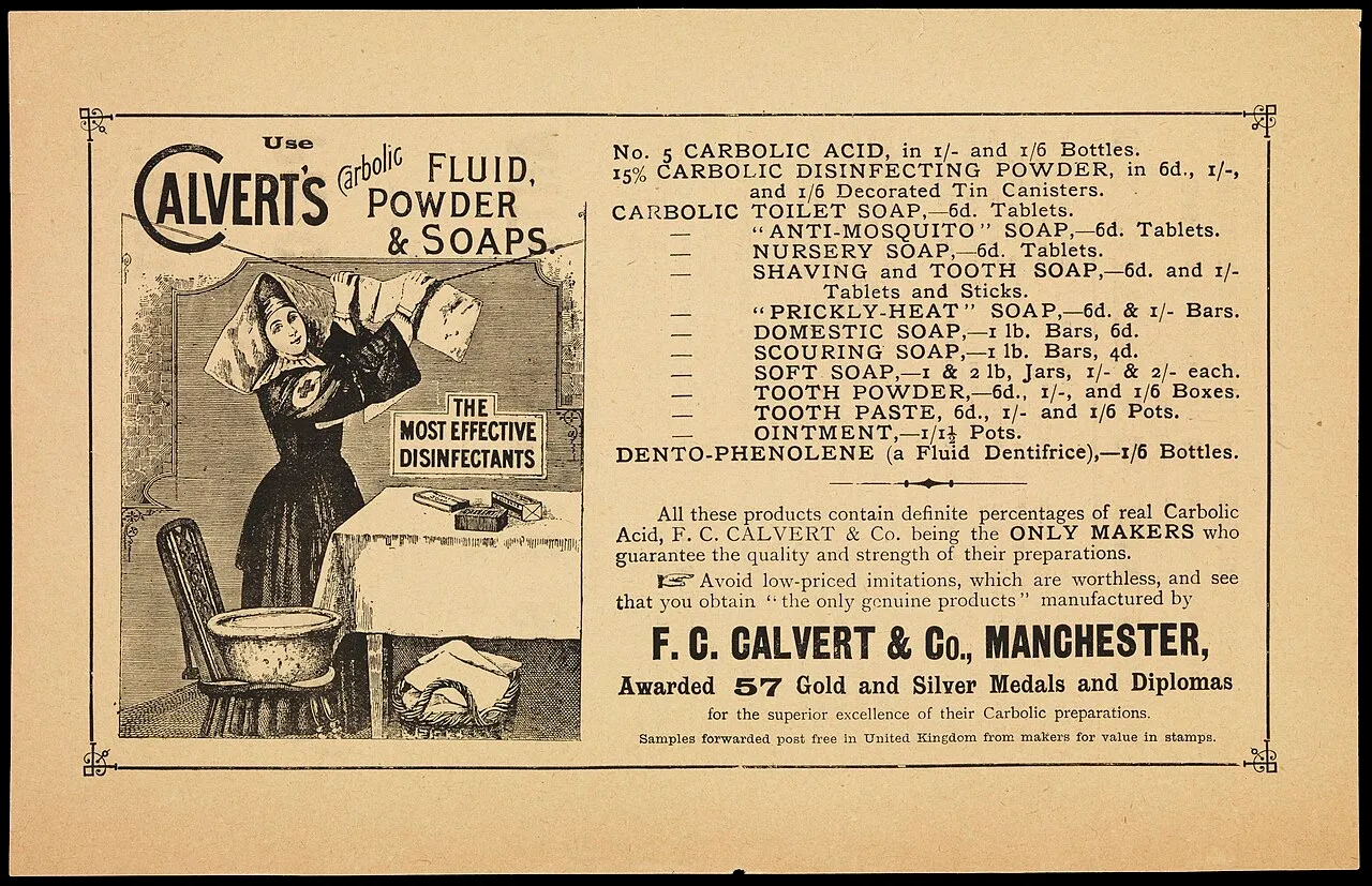 A cosmetics advertisement of the turn of the century: promises without proof