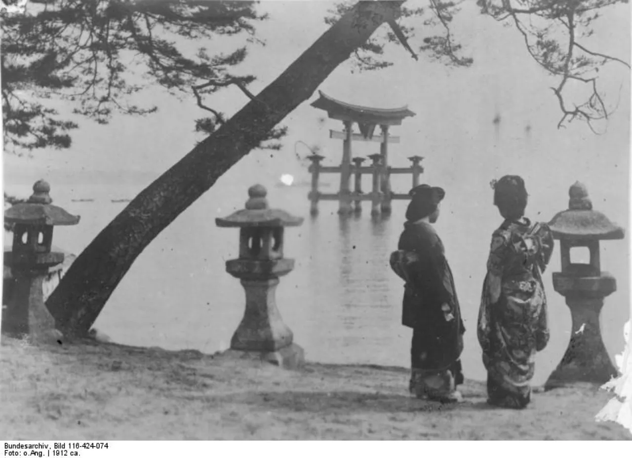 (1) A furisode: a kimono with long sleeves